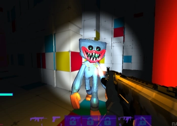 Poppy Huggy Wuggy Shooter στιγμιότυπο οθόνης παιχνιδιού