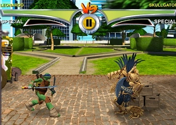 Power Rangers Gegen Die Teenage Mutant Ninja Turtles 2 Spiel-Screenshot