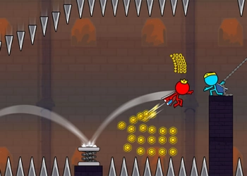 Stickman Rojo Y Azul 2 captura de pantalla del juego