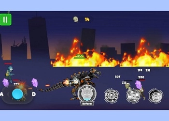 Robot Terminator T Rex game screenshot