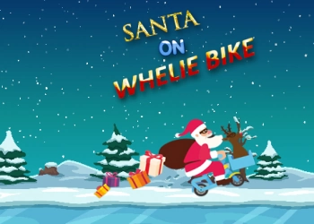 Wheelie Velosipedində Santa oyun ekran görüntüsü