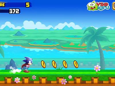 Corrida Do Sonic captura de tela do jogo