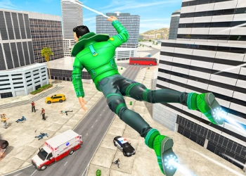 Combat De Ville De Héros De Corde D'araignée capture d'écran du jeu