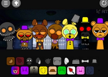 Sprunki FNAF 4 oyun ekran görüntüsü