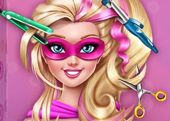 Super Barbie Vraies Coupes De Cheveux capture d'écran du jeu