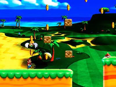 Súper Mario Aventura captura de pantalla del juego
