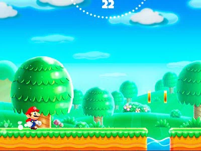 Super Mario Run snímek obrazovky hry