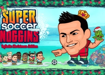 Super Soccer Noggins - Xmas Edition skærmbillede af spillet