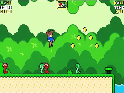 Super Steve World snímek obrazovky hry