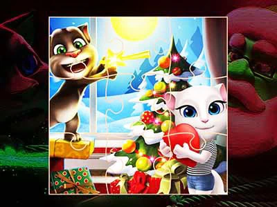 Navidad De Talking Tom captura de pantalla del juego