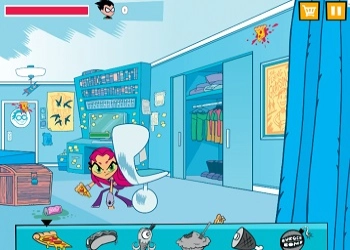 Teen Titans Go! Jogos: Batalha de Comida captura de tela do jogo