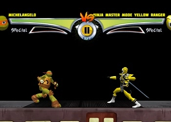 Tortugas Ninja Adolescentes Vs Power Rangers 3.5 captura de pantalla del juego